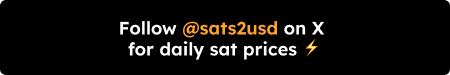 Follow @sats2usd on X